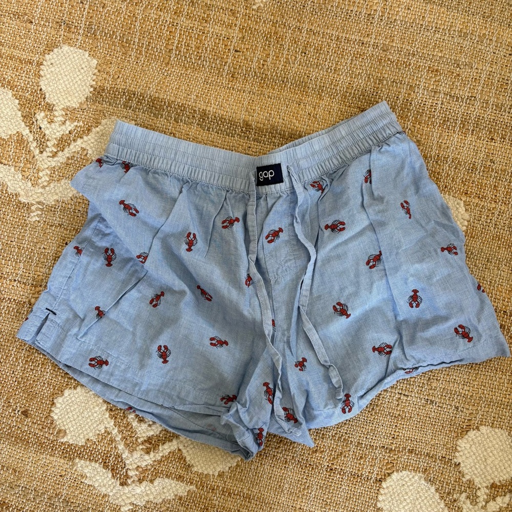 GAP Boyfriend Boxers Lobster Print